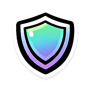 Shield sticker icon